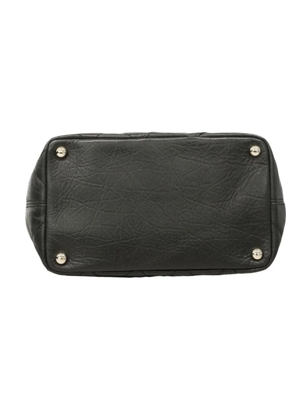 Chanel Chain Tote Bag Cambon Calfskin Black Silver